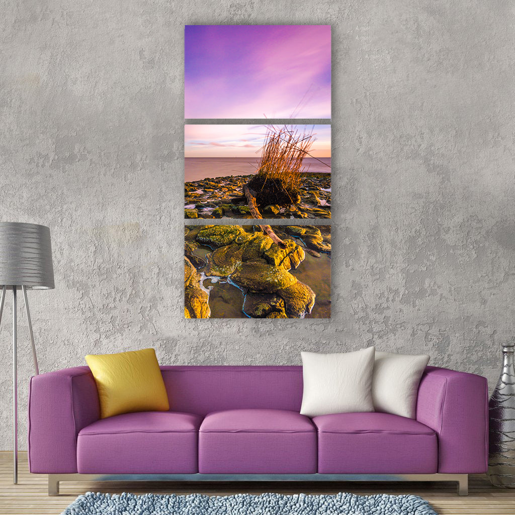 Wilhelmshaven north sea coast beach Vertical Canvas Wall Art