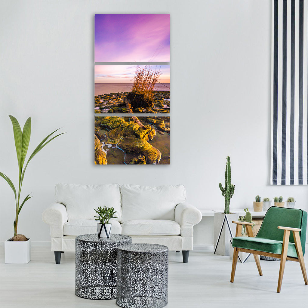 wilhelmshaven north sea coast beach Vertical Canvas Wall Art