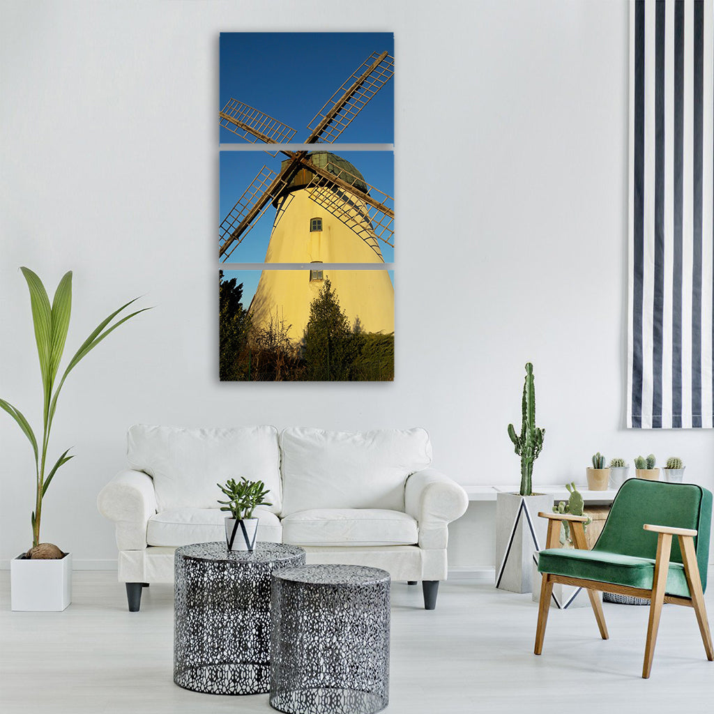 windmill mill wind energy Vertical Canvas Wall Art