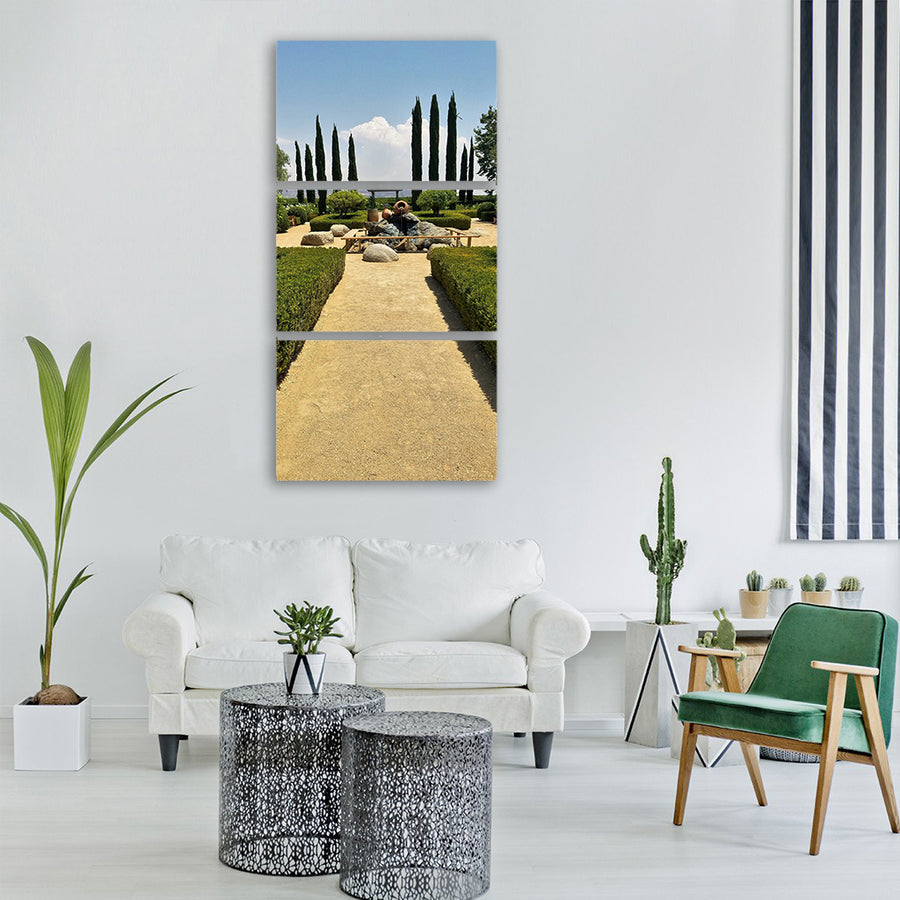 wine country california winery Vertical Canvas Wall Art