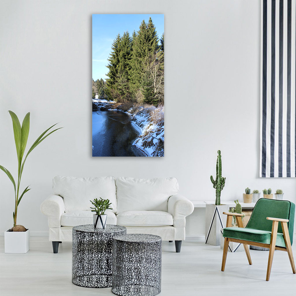 winter niederbayern bavaria Vertical Canvas Wall Art