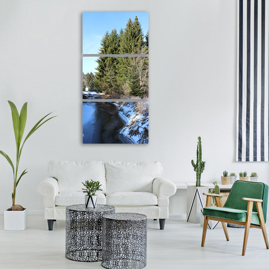 winter niederbayern bavaria Vertical Canvas Wall Art