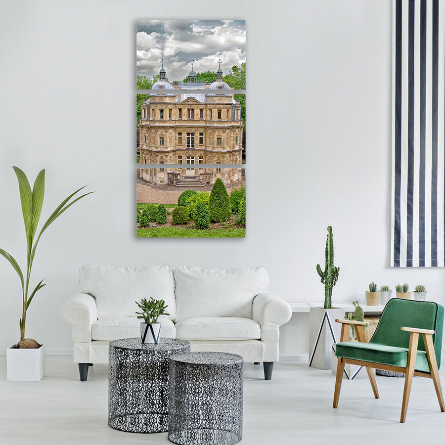 yvelines france castle palace Vertical Canvas Wall Art