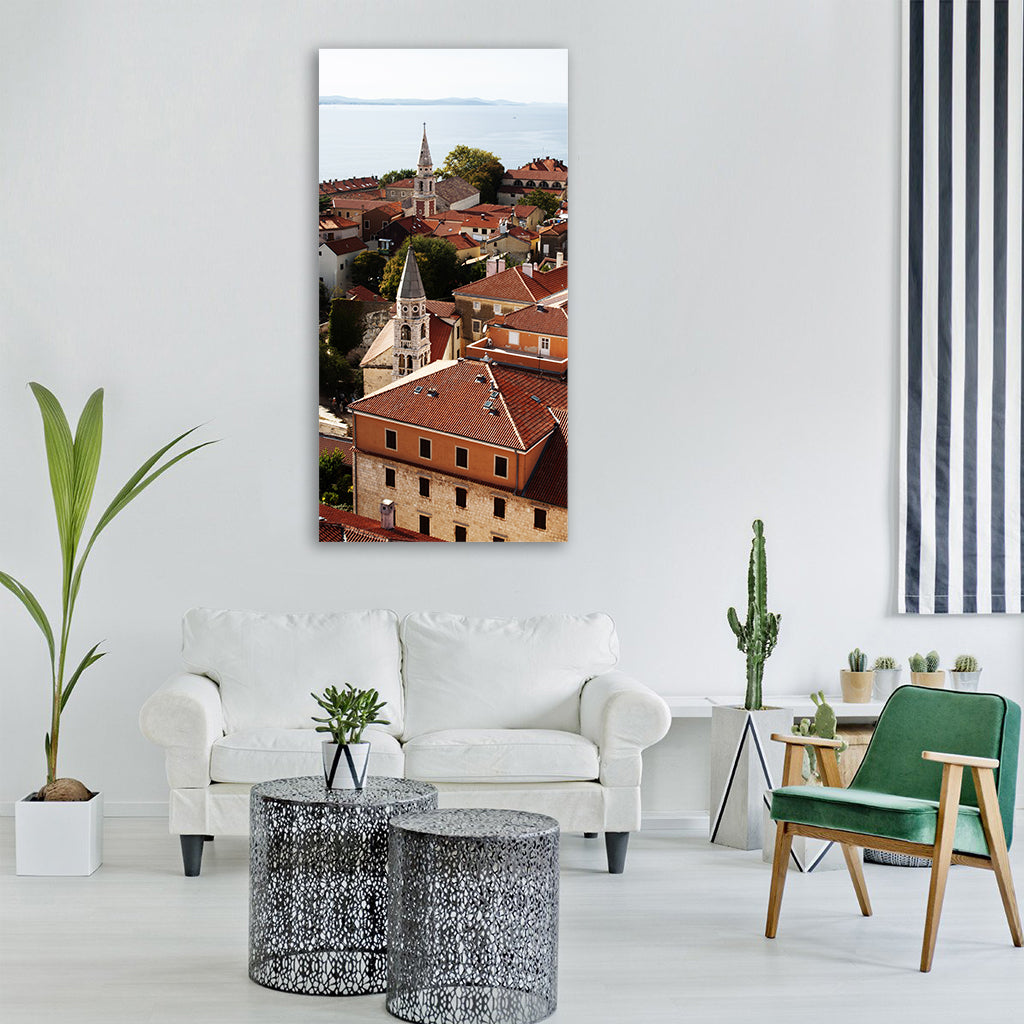 zadar city history croatia summer Vertical Canvas Wall Art