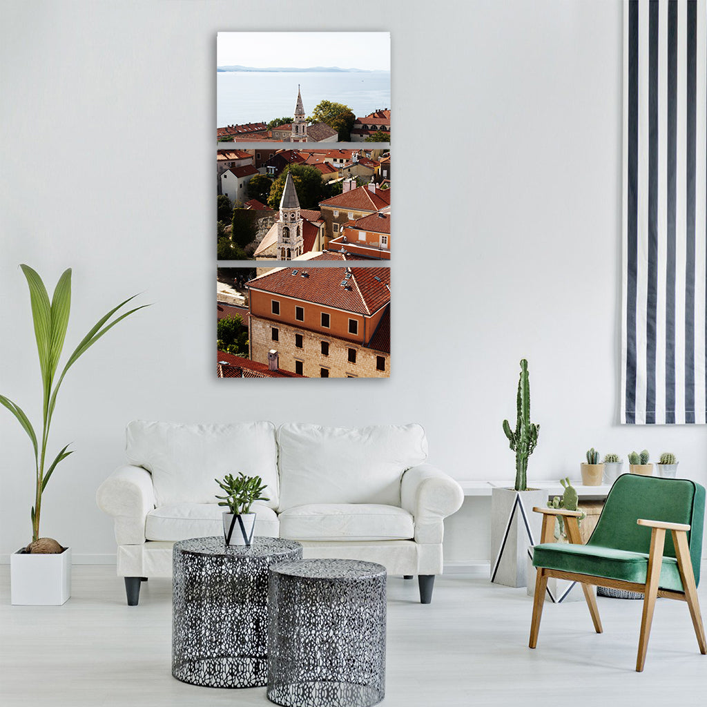 zadar city history croatia summer Vertical Canvas Wall Art